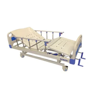 The Double-Crank Hospital Bed is designed to offer enhanced comfort and functionality for patients in hospitals, clinics, and home care settings.