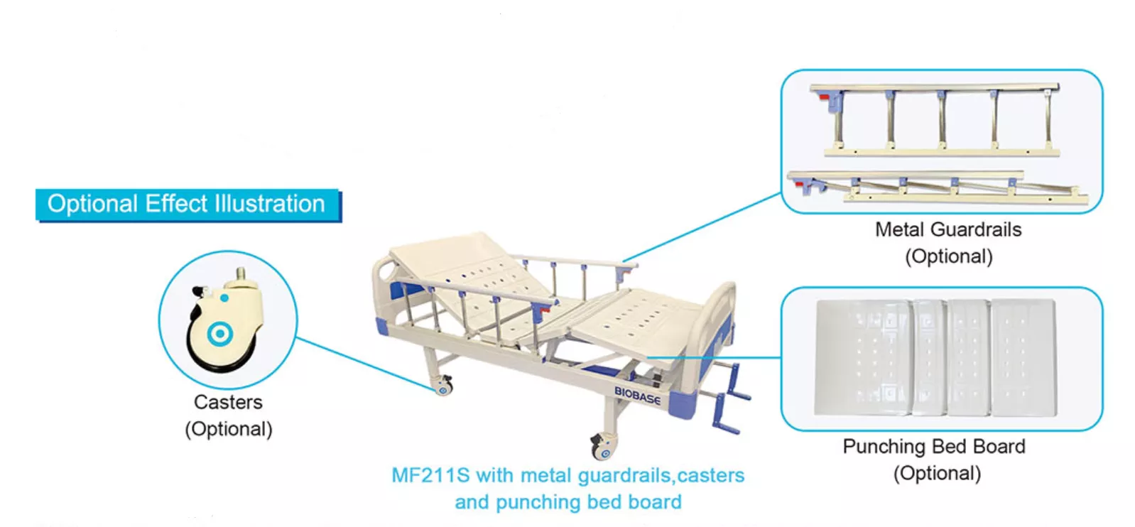 Two-Crank Hospital Bed MF211S