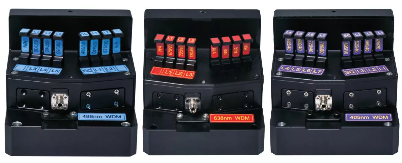 BioCyte Design InnovationNew WDM splitter module The new WDM splitter module not only reduces the number of filters used but also reduces energy loss, further improving the sensitivity of fluorescence detection.